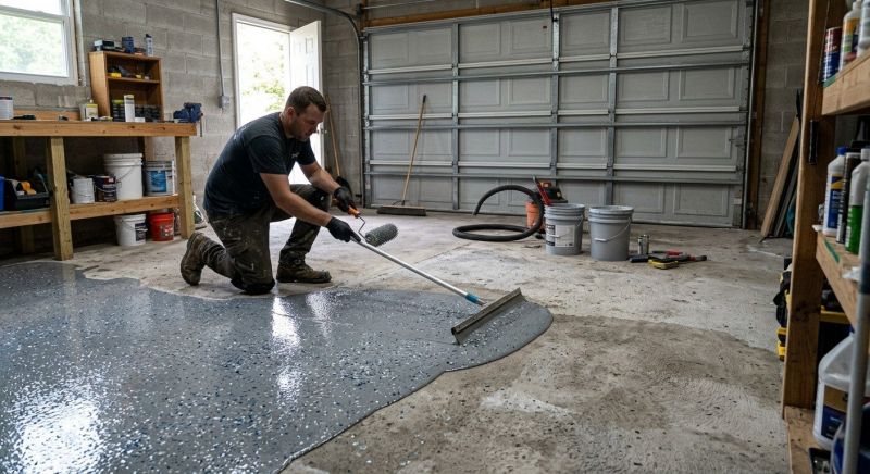 Garage Concrete Coating in Raleigh, NC